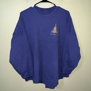 Walt Disney World 50th Anniversary Spirit Jersey Purple Long Sleeve Shirt Small